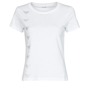 tekstylia Damskie T-shirty z krótkim rękawem Emporio Armani EA7 TRUQUI Biały