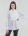 tekstylia Damskie Koszule Karl Lagerfeld KL MONOGRAM LACE BIB SHIRT Biały