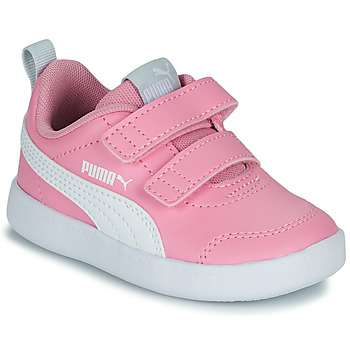 Buty Dziewczynka Trampki niskie Puma Courtflex v2 V Inf Różowy / Biały