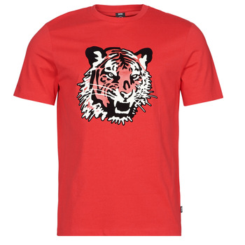 tekstylia Męskie T-shirty z krótkim rękawem BOSS Tiburt 273_LNY Czerwony