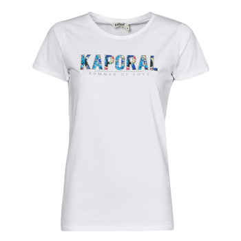 tekstylia Damskie T-shirty z krótkim rękawem Kaporal KECIL Biały
