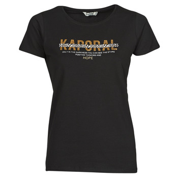 tekstylia Damskie T-shirty z krótkim rękawem Kaporal KALIN Czarny