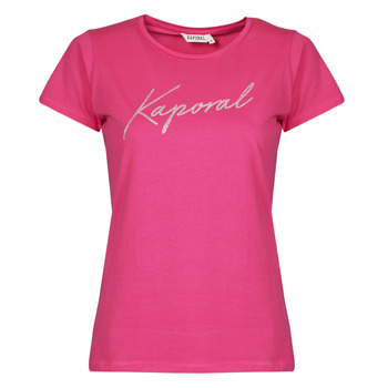 tekstylia Damskie T-shirty z krótkim rękawem Kaporal KRAK Różowy