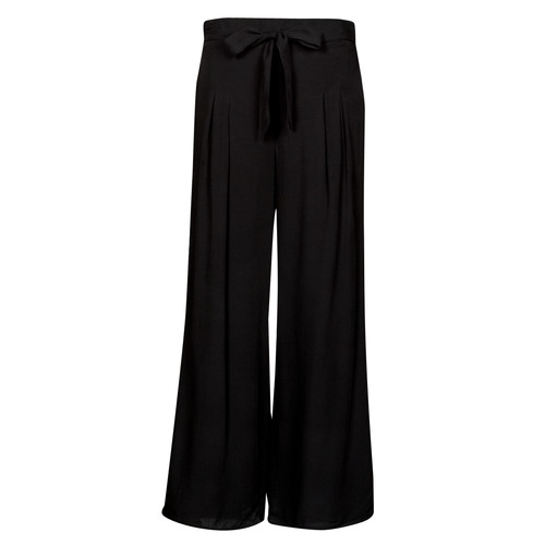 tekstylia Damskie Spodnie z lejącej tkaniny / Alladynki Molly Bracken GL607AP Czarny