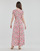 tekstylia Damskie Sukienki długie Naf Naf KROSALIA R1 Różowy