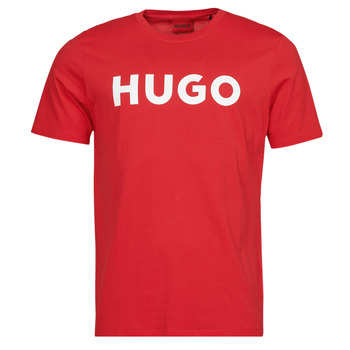 tekstylia Męskie T-shirty z krótkim rękawem HUGO Dulivio Czerwony