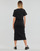 tekstylia Damskie Sukienki długie Calvin Klein Jeans CK RIB LONG T-SHIRT DRESS Czarny