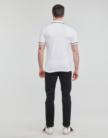 Calvin Klein Jeans TIPPING SLIM POLO Biały / Czarny