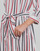 tekstylia Damskie Sukienki długie Tommy Hilfiger VISCOSE MIDI SHIRT DRESS 3/4 SLV Biały / Niebieski / Czerwony