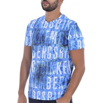 tekstylia Męskie T-shirty z krótkim rękawem Bikkembergs C 4 101 00 E 2250 Niebieski