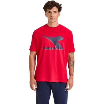 tekstylia Męskie T-shirty z krótkim rękawem Diadora Ss Shield Czerwony
