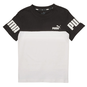 tekstylia Chłopiec T-shirty z krótkim rękawem Puma PUMA POWER TEE Czarny / Biały