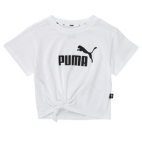 tekstylia Dziewczynka T-shirty z krótkim rękawem Puma ESS LOGO KNOTTED TEE Różowy