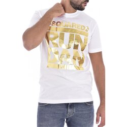 tekstylia Męskie T-shirty z krótkim rękawem Dsquared S74GD0445 Biały