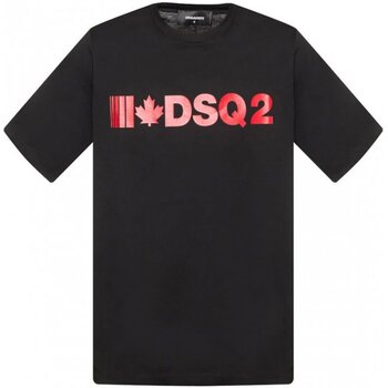 tekstylia Męskie T-shirty z krótkim rękawem Dsquared S74GD0568 Czarny