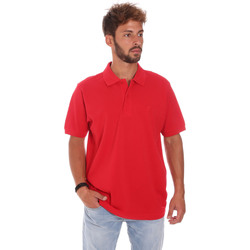 tekstylia Męskie Koszulki polo z krótkim rękawem Key Up 2800Q 0001 Czerwony