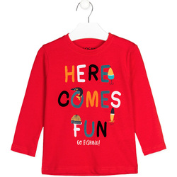 tekstylia Dziecko T-shirty z długim rękawem Losan 125-1021AL Czerwony