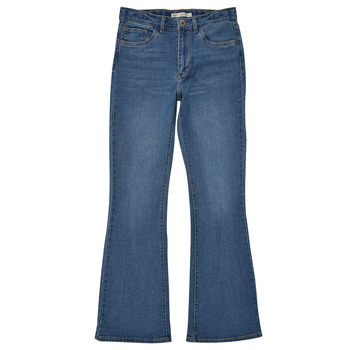 tekstylia Dziewczynka Jeans flare / rozszerzane  Levi's HIGH RISE CROP FLARE Niebieski