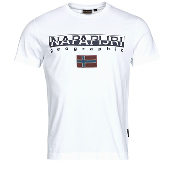 tekstylia Męskie T-shirty z krótkim rękawem Napapijri AYAS Biały