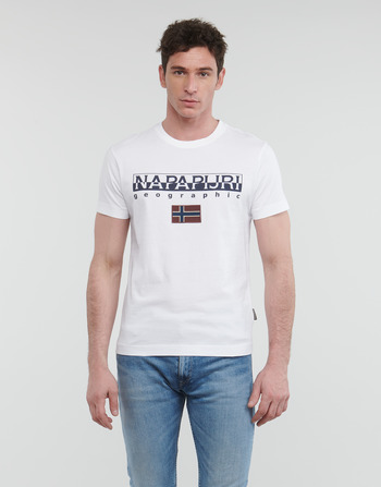 tekstylia Męskie T-shirty z krótkim rękawem Napapijri AYAS Biały