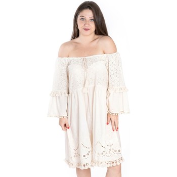 tekstylia Damskie Sukienki krótkie Isla Bonita By Sigris Sukienka Biały