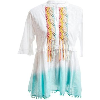 tekstylia Damskie Koszule Isla Bonita By Sigris Aqua Koszula Wielokolorowy