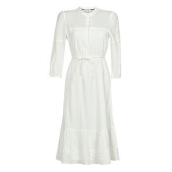 tekstylia Damskie Sukienki długie Esprit BCI midi dress Biały