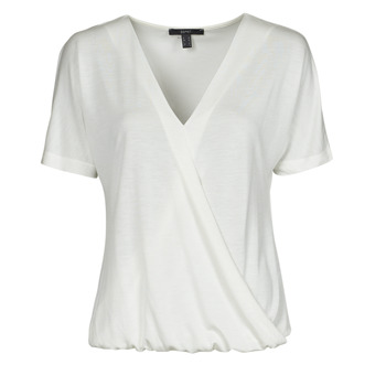 tekstylia Damskie T-shirty z krótkim rękawem Esprit CLT wrap tshirt Biały