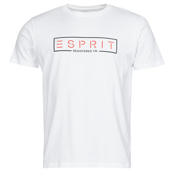 tekstylia Męskie T-shirty z krótkim rękawem Esprit BCI N cn aw ss Biały