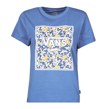tekstylia Damskie T-shirty z krótkim rękawem Vans DECO BOX Niebieski