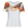 tekstylia Damskie T-shirty z krótkim rękawem Desigual TS_MINNEAPOLIS Biały / Wielokolorowy