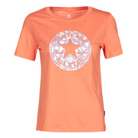 tekstylia Damskie T-shirty z krótkim rękawem Converse Chuck Patch Infill Tee Pomarańczowy