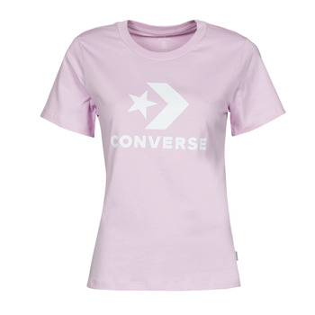 tekstylia Damskie T-shirty z krótkim rękawem Converse Star Chevron Center Front Tee Pale / Ametyst