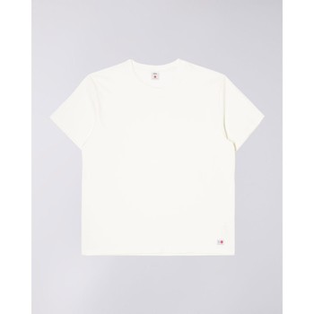 tekstylia Męskie T-shirty i Koszulki polo Edwin I029402-0202 WHITE Biały