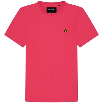 tekstylia Męskie T-shirty z krótkim rękawem Lyle & Scott TS400V PLAIN T-SHIRT-Z91 GERANIUM PINK Różowy