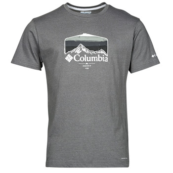 tekstylia Męskie T-shirty z krótkim rękawem Columbia Thistletown Hills  Graphic Short Sleeve City / Szary / Heather / Graphic