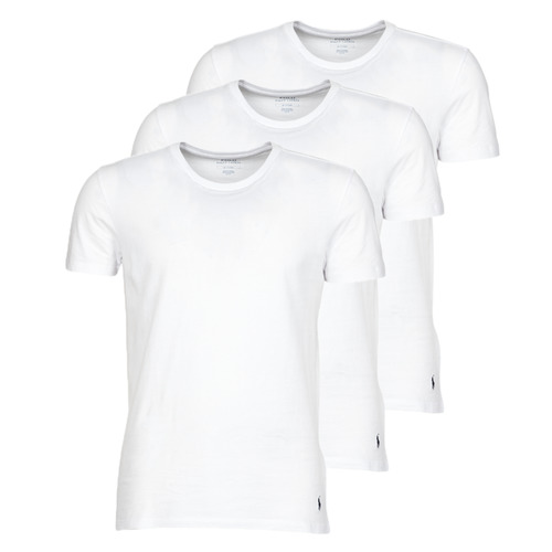 tekstylia T-shirty z krótkim rękawem Polo Ralph Lauren CREW NECK X3 Biały