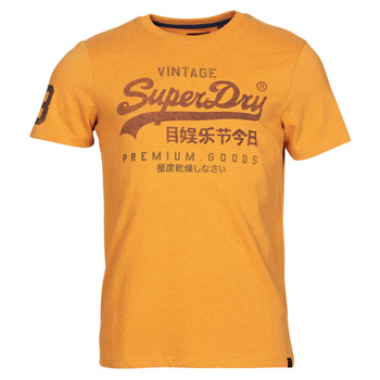tekstylia Męskie T-shirty z krótkim rękawem Superdry VINTAGE VL CLASSIC TEE Gold / Marl