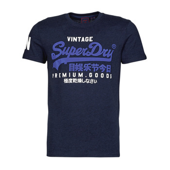 tekstylia Męskie T-shirty z krótkim rękawem Superdry VL TEE Midnight / Blue / Grit