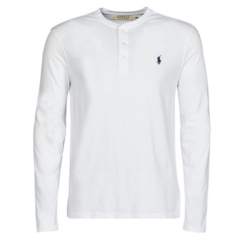 tekstylia Męskie T-shirty z długim rękawem Polo Ralph Lauren K216SC05 Biały
