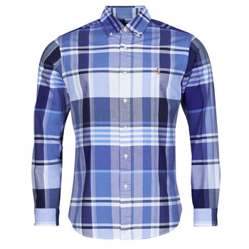 tekstylia Męskie Koszule z długim rękawem Polo Ralph Lauren Z216SC31 Niebieski