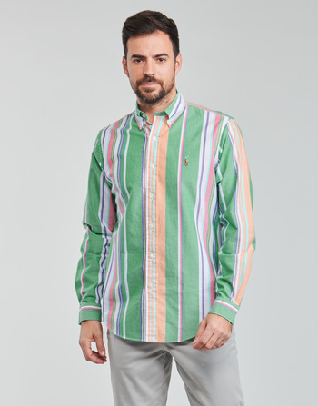 tekstylia Męskie Koszule z długim rękawem Polo Ralph Lauren Z216SC31 Wielokolorowy / Zielony / Pink / Multi