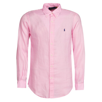 tekstylia Męskie Koszule z długim rękawem Polo Ralph Lauren Z221SC19 Różowy / Carmel / Pink