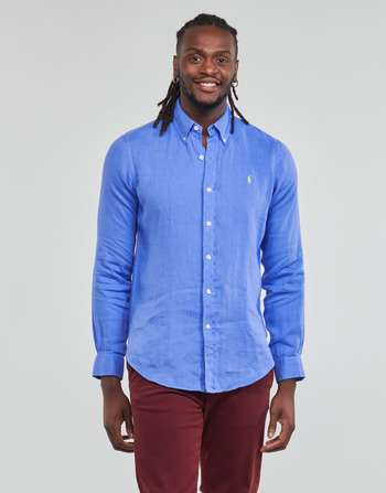 tekstylia Męskie Koszule z długim rękawem Polo Ralph Lauren Z221SC19 Niebieski / Blue