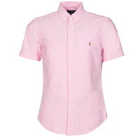 tekstylia Męskie Koszule z krótkim rękawem Polo Ralph Lauren Z221SC31 Różowy / New / Różowy