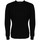 tekstylia Męskie Swetry Les Hommes LHK108 647U | Round Neck Asymetric Sweater Czarny