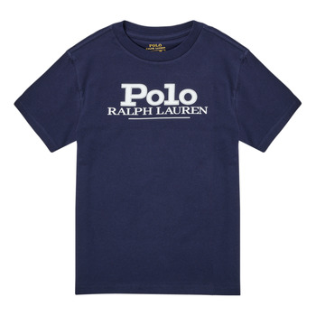 tekstylia Chłopiec T-shirty z krótkim rękawem Polo Ralph Lauren SOIMINE Marine