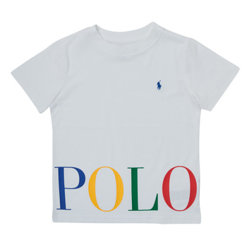 tekstylia Chłopiec T-shirty z krótkim rękawem Polo Ralph Lauren CAMEROW Biały