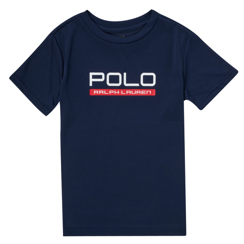 tekstylia Chłopiec T-shirty z krótkim rękawem Polo Ralph Lauren DOLAIT Marine