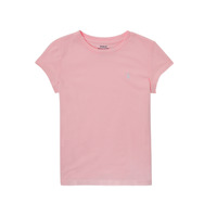 tekstylia Dziewczynka T-shirty z krótkim rękawem Polo Ralph Lauren ZORAMA Różowy